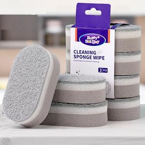 Nouveau Design Multifonction <span class=keywords><strong>Argent</strong></span> Spray Éponges À Vaisselle Forme Ovale Fibre De Noix De Coco Tampons À Récurer pour Cuisine Ménage Pot - Product Image 5