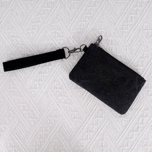 Borsellino Portatile in Tela Personalizzabile con Logo, Mini Portamonete con Cerniera da Donna, Porta Chiavi e Carte da Uomo, Piccolo Portafoglio Regalo con Cinturino da Polso - Product Image 5