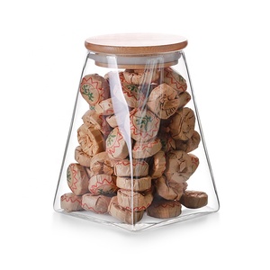 Küchen gewürz glas <span class=keywords><strong>Set</strong></span> <span class=keywords><strong>5</strong></span> Stück Glas Geschenk glas mit Bambus deckel - Product Image 5