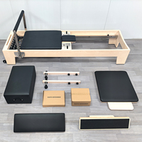 Liva Pro-Flexibility Pilates Reformer en bois d'érable avec ressorts allemands importés, pour studio, usage commercial, entraînements en salle de sport, physiothérapie clinique et entraînement corporel
