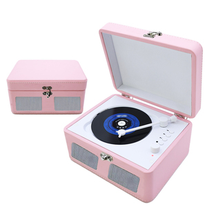 Boîte à <span class=keywords><strong>musique</strong></span> multifonctionnelle en gros, lecteur compatible <span class=keywords><strong>CD</strong></span> MP3 WMA, double haut-parleurs stéréo, style rétro, idéal comme cadeau pour étudiant - Product Image 1