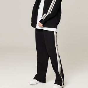 Pantaloni <span class=keywords><strong>Cargo</strong></span> con coulisse lunghi da uomo 2025 di tendenza, pantaloni cachi sottili e larghi in <span class=keywords><strong>lino</strong></span> di cotone - Product Image 2