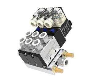 气动电磁阀4V210-08二位五通缸换向阀220伏电磁电控阀4V310-10 - Product Image 1