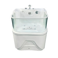 Baignoire de toilettage pour chien surélevée Toprate Random en acrylique, baignoire spa pour animaux de compagnie, hauteur réglable, désinfection à l'ozone, laveuse intégrée