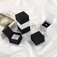 Boîte à bijoux magnétique écologique en carton pour collier, bague, boucles d'oreilles, bracelet, emballage cadeau en papier magnétique