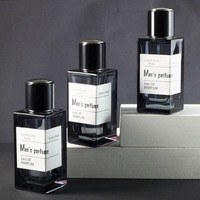 Bouteille de parfum en verre 50ml 30ml bouteille de parfum transparente Portable carré vide verre atomiseur de parfum bouteille avec applicateur de pulvérisation