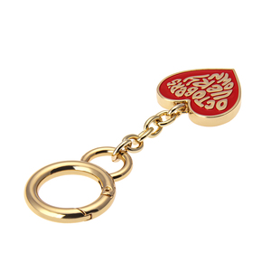 Tùy Chỉnh Thiết Kế Logo Phim Hoạt Hình Hình Trái Tim Keychain Kim Loại Keyring Thời Trang Kẽm Hợp Kim - Product Image 3