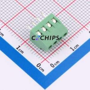 C254128V-4P0G36 Screw Terminal Block Through hole Component (THT),P=2.54mm Connector 1x4P 2.54mm 4P 1 - Product Image 1