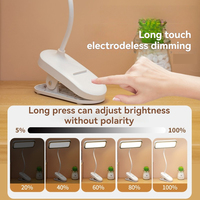 Lampe de table LED rechargeable à intensité variable avec charge USB, lampe de bureau LED pour étudiants