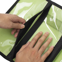 Sac de leurre 6 poches PVC housse de protection sac de pêche Durable pêche à la traîne leurre boîte 31 "X 12" sac de rangement de poisson