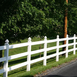 Высокое качество, Прямая поставка с завода цена ПВХ 2 рельсы фермы и Конное ограждение - Product Image 2