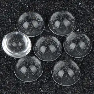 Chanfar Round Clear Picture Glass Cabochons Dome 30mm for Pendant Tray