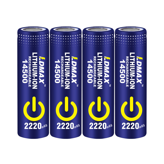 14500 Lithium Battery Pack Flat Head 3.7V Bubble Machine Electric Toy Remote Control Car a Grade Battery Made in China