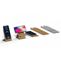 2 en 1 Bureau Tech Gadgets Pliable 15W Sans Fil Chargement Tapis de Souris Cork Tapis de Souris avec Chargeur Sans Fil