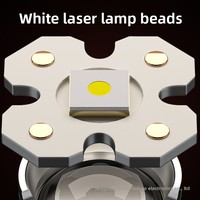 Lampe torche LED blanche XINYIN, lumière puissante, rechargeable, affichage numérique, haute puissance, usage domestique, tactique, auto-défense, zoom, type-C