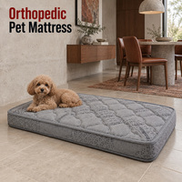 Matelas orthopédique pour chien avec noyau de ressorts ensachés miniatures de 11 cm de hauteur et housse amovible pour gammes de produits pour animaux de compagnie de marque