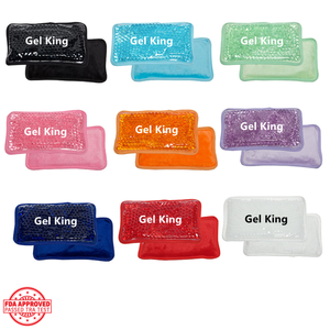 Gói Hạt Gel Nóng Và Lạnh Hình Chữ Nhật Túi Nước Đá Hạt Tái Sử Dụng Với Vải Nhung Lông Phía Sau - Product Image 5