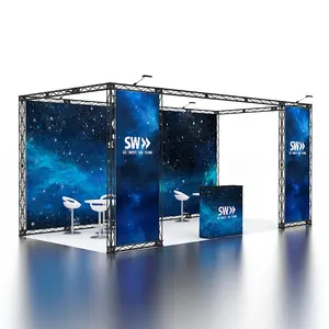 10x20 yüksek kalite alüminyum çerçeve taşınabilir hafif modüler sergi gösterisi promosyon asma ekran ticaret standında