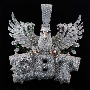 จี้เพชรโมอิสซาไนต์สุดหรูแบบ Iced-Out ชุบทอง สำหรับผู้ชายและผู้หญิง ขายส่งและรับสั่งทำ - Product Image 6