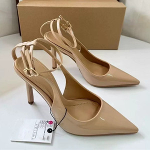 Sandales mules à talons hauts et bout pointu, imprimé léopard, sexy, pour femme, été - Product Image 1