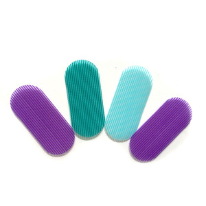 DANSKY 매직 뱅 헤어 패드, 후크 앤 루프 플라스틱 페이스트 포스트 스퀘어 헤어 패드, 헤어 스타일링 도구 이발사 액세서리 - Product Image 3