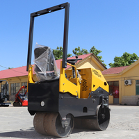 Mini rouleau main simple roue en acier Double roue en acier ingénierie et Construction compacteur asphalte route compactage rouleau