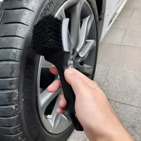 Sıcak satış yumuşak kıl araba yıkama fırçası siyah temizleme fırçası araba detaylandırma seti