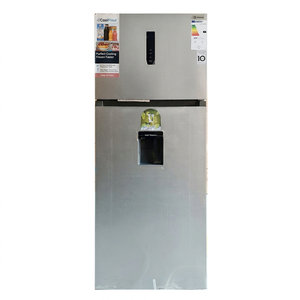 Refrigerador Plateado de 290L, 220V 50HZ, Doble Puerta con Dispensador de Agua, Congelador Sin Escarcha, Eficiente Energéticamente para Uso Doméstico, Hotelero y Comercial - Product Image 1