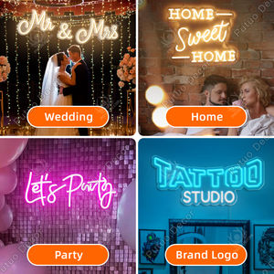 Enseigne lumineuse à LED Happy Birthday personnalisée en acrylique pour boutique et <span class=keywords><strong>décoration</strong></span> intérieure Méthodes de travail multiples - Product Image 5