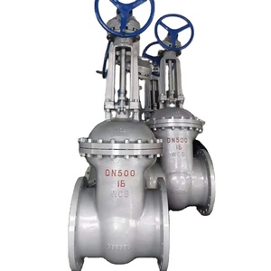 วาล์วประตูเหล็ก PN25 แบบลิ่ม พร้อมหน้าแปลน วัสดุ WCB ขนาด DN500 - Product Image 1