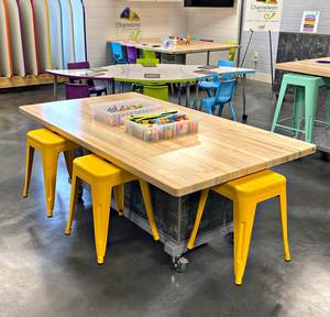 Table de travail en bois d'érable SLB - Plan de travail robuste en érable <span class=keywords><strong>massif</strong></span> pour atelier, garage et studio - Product Image 3