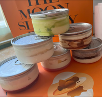 Nouveaux pots à dessert en PET de qualité alimentaire avec couvercles, contenants en plastique scellables, idéaux pour l'emballage de gâteaux, de crèmes glacées et de crèmes à beignets