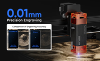 AtomStack-Graveur Laser A10 Pro V2 10W, Machine de Découpe de Haute Précision pour Bois et Cuir, CNC, 0.01mm