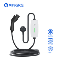 Chargeur EV étanche IP65 7kW 32A Type 2, portable pour la maison, EVSE pour voiture électrique