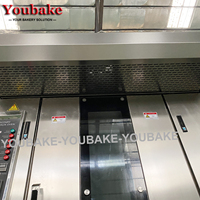 Machine industrielle de fabrication de pain d'équipement de cuisson de 32 plateaux avec la vapeur pour le four rotatoire de support de gaz de boulangerie