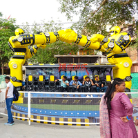 Emocionante Atracción Mecánica de Fibra de Vidrio con 16 Asientos, Robot Storm Ride Robocop, Atracción de Carnaval en Venta