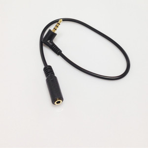 Adaptador de audio macho a hembra de 3,5 mm, cable de extensión corto de 30 cm para conexión de conector de auriculares - Product Image 1