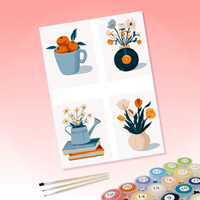 Kits de peinture par numéros DIY personnalisables, ensemble de peinture à l'huile non personnalisé pour adultes, enfants et débutants, livraison directe