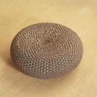 Cojín de Suelo Tejido con Cuerda de Algodón - Estilo Tatami Hecho a Mano para Balcón, Ventanal, Muebles de Exterior y Decoración de Madera para Sala de Estar