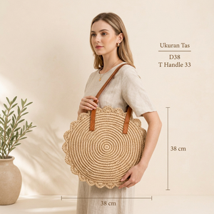 Sac fourre-tout décontracté en sisal et jute tissé à la main avec fermeture éclair, sac de plage naturel tissé, sac à bandoulière écologique, sac de shopping bohème fait main - Product Image 4