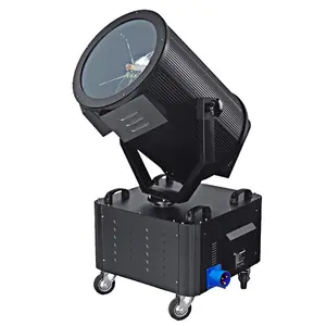 High Brightness Outdoor Sky Search Light 2 KW to 7KW Xenon Lamp IP65 Waterproof Moving Head Searchlight