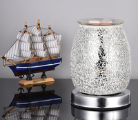 Nouveau design – Diffuseur électrique ultrasonique de cire fondue 3D en verre, effet feux d'artifice, pour huiles parfumées, idéal pour la maison, le bureau et la chambre, désodorisant d'ambiance