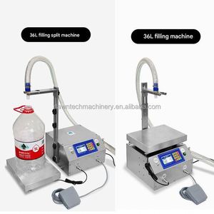 Machine de remplissage et de bouchage entièrement automatique de bureau à grand débit pour bouteilles d'eau, boissons et bière, avec pesage de liquides grande capacité - Product Image 2