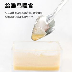 Cuchara de Alimentación para Crías de Periquitos y Cacatúas, Alimentador de Fórmula, Cuchara para Loro Crianza Manual, Juego de Cucharas de Plástico Duradero de Forma Redonda para Todas las Estaciones - Product Image 5