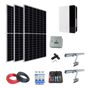 Designed Industrial Solar Energy System 5000W 5KW 8KW Kit Solar 10KW Price 20KW Solar Power System Off Grid Hydrid Solar Kit