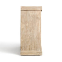 Table de console de rangement de Buffet en bois personnalisé avec portes et étagères en miroir