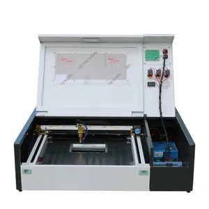 High Precision CO2 Sealed Glass Laser Engraving Machine Small for Paper Leather Acrylic & Crystal with PMI Brand Guiderail