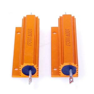 Résistance bobinée en aluminium, boîtier métallique, <span class=keywords><strong>50W</strong></span> 100W 0.01R~100K 1 3 4 6 <span class=keywords><strong>8</strong></span> 10 20 200 500 1K 10K Ohm RX24 - Product Image 4