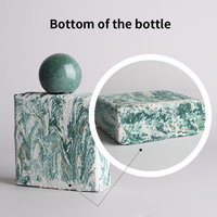 Vente en gros de flacons de parfum en verre de luxe de 30 ml et 50 ml, flacons de parfum portables noirs