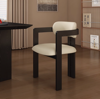 Set di Sedie da Ristorante in Legno Massello di Design Minimalista Italiano Nordico, Sedie per Ristoranti e Caffetterie con Schienali Confortevoli